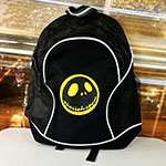 Чёрный рюкзак с принтом