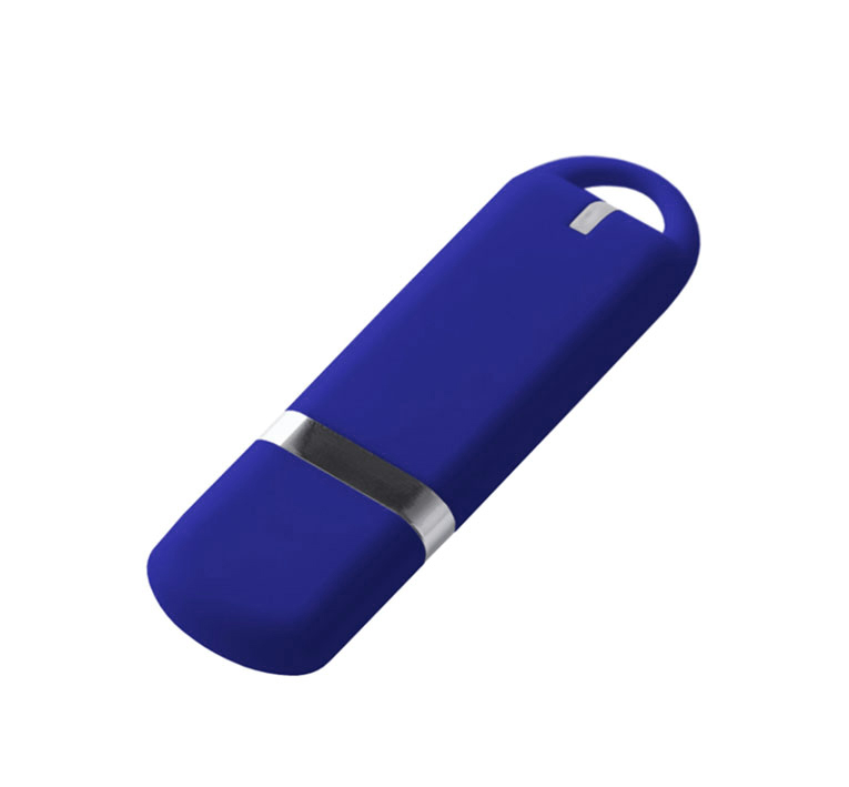 Флеш накопитель USB 2. 0 Memo 16GB, пластик Софт Тач, синий/синий