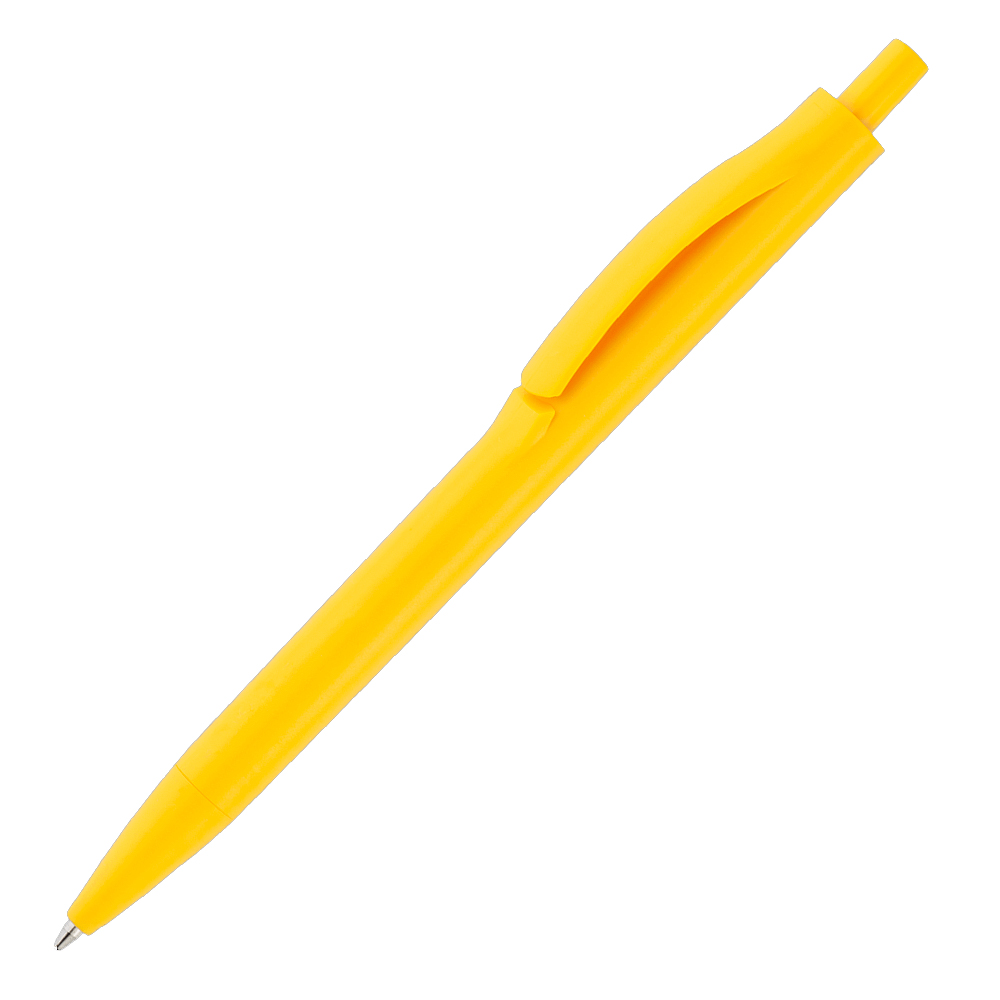 Ручка шариковая IGLA COLOR, пластиковая, желтая
