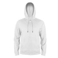 Толстовка мужская с капюшоном SELEN, белый, L, 50 % хлопок, 50% полиэстер, 260 г/м2