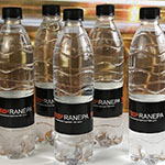 Вода в бутылках с логотипом RANEPA