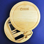 Набор для сыра с логотипом Налоговая Гарантия, гравировка по дереву