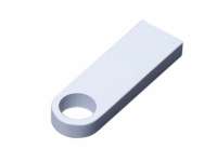 USB 3. 0-флешка на 32 Гб с мини чипом и круглым отверстием, белый
