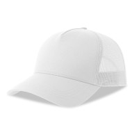Бейсболка RAPPER COTTON-S, п. заст, 5 клин, белый, 80% х-к, 20% п-й х-к/100% п-й п/э, 280 г/м2