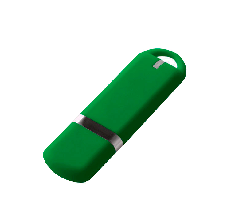 Флеш накопитель USB 2. 0 Memo 16GB, пластик Софт Тач, зеленый/зеленый