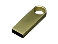 USB 3. 0-флешка на 128 Гб с мини чипом и круглым отверстием, золотистый