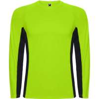 Спортивная футболка SHANGHAI L/S мужская, ФЛУОРЕСЦЕНТНЫЙ ЗЕЛЕНЫЙ/ЧЕРНЫЙ XL