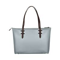 Сумка VICTORINOX Victoria Deluxe Business Tote, серо-синяя, нейлон/кожа, 47x15x31 см, 16 л