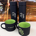 Кружки и термосы с логотипом Пневмакс