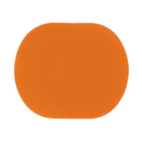 ПАТЧ ОВАЛ soft-touch (оранжевый ) 6, 0 х 5, 0 см