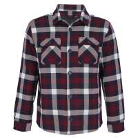 Куртка рубашка мужская NOAH, бордо, M/L(1), 100%хлопок, 180 г/м2; подкладка и утеплитель: 100%полиэстер