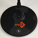 Лампа с беспроводной зарядкой для телефона, логотип Altek