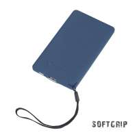 Зарядное устройство "Камень" с покрытием soft grip, 4000 мА·ч в подарочной коробке, цвет темно-синий