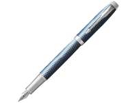 Перьевая ручка Parker IM Premium Blue Grey CT, перо: F, цвет чернил: blue, в подарочной упаковке. 
