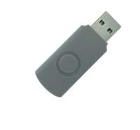 Корпус для флеш накопителя Twister 16GB, пластик Софт Тач, серый