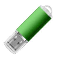 USB flash-карта "Assorti" (8Гб), зеленая, 5, 8х1, 7х0, 8 см, металл