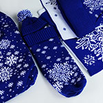 Вязаный набор и термос с логотипом Зефир