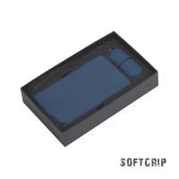 Набор "Камень" на 2 предмета, 4000 мА·ч /16Gb, с покрытием soft grip, цвет темно-синий
