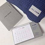 Набор с логотипом Aldis: плед, ежедневник и календарь