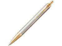 Шариковая ручка Parker IM Premium Warm Silver (grey) GT, стержень: M, цвет чернил: blue, в подарочной упаковке. 