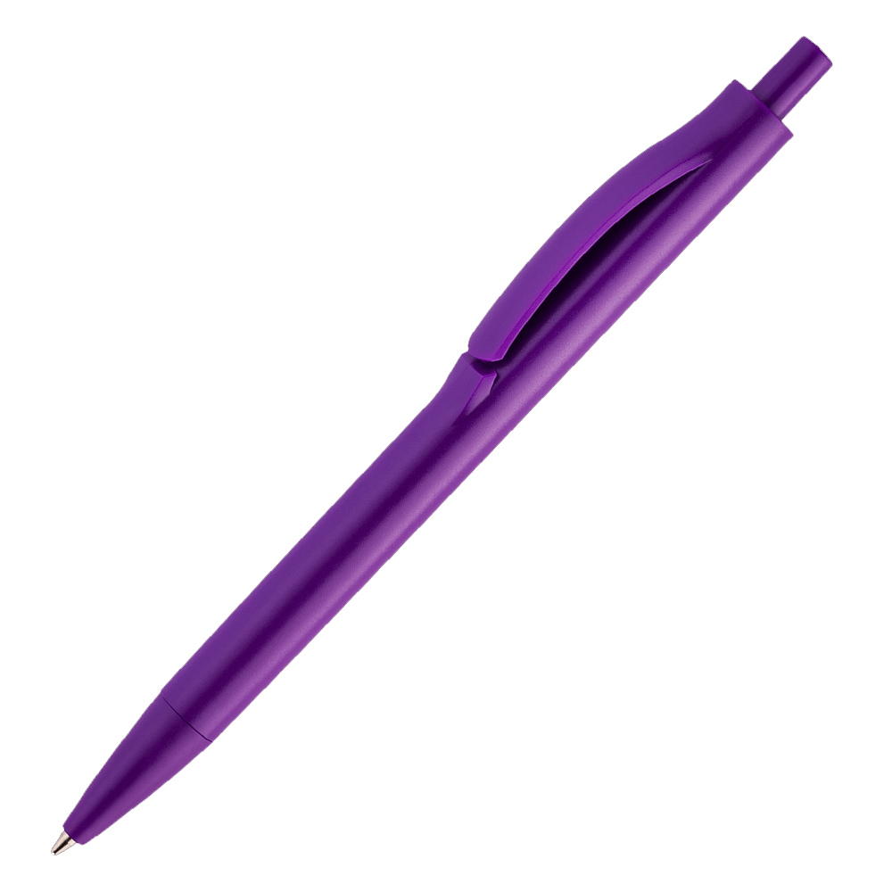Ручка шариковая IGLA COLOR, пластиковая, фиолетовая