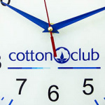 Часы настенные с логотипом Cotton Club