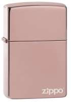 Зажигалка ZIPPO Classic с покрытием High Polish Rose Gold, латунь/сталь, розовое золото, 38x13x57 мм