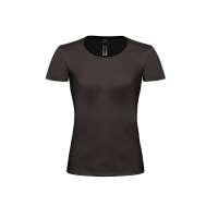 Футболка женская Exact 190 Top/women, черная/black, размер M, цвет черный