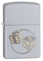 Зажигалка ZIPPO Classic с покрытием Satin Chrome™, латунь/сталь, серебристая, матовая, 38x13x57 мм