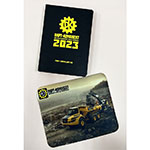 Ежедневник и коврик для мыши с логотипом Парт-Комплект