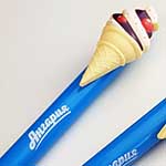 Ручка с индивидуальным клипом в виде мороженого, логотип Ангария