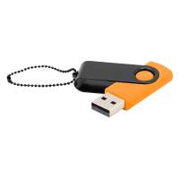 Флешка Designer To Go 2. 0 USB 16Gb, оранжевый/черный