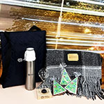 Набор с логотипом powerconcept: cумка, плед, термос, песочные часы и имбирные пряники