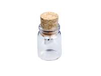 Флешнакопитель в виде пробки в бутылочке (Bottle. 128. W, I= 128 Гб, Деревянный корпус, стеклянные вставки. Без перс. )