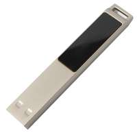 USB flash-карта LED с белой подсветкой (8Гб), серебристая, 6, 6х1, 2х0, 45 см, металл