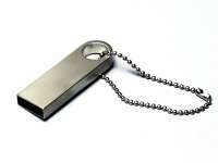 USB 2. 0-флешка на 128 Гб с мини чипом и круглым отверстием, серебристый