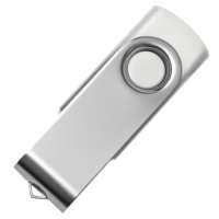 USB flash-карта DOT (32Гб), белый, 5, 8х2х1, 1 см, пластик, металл